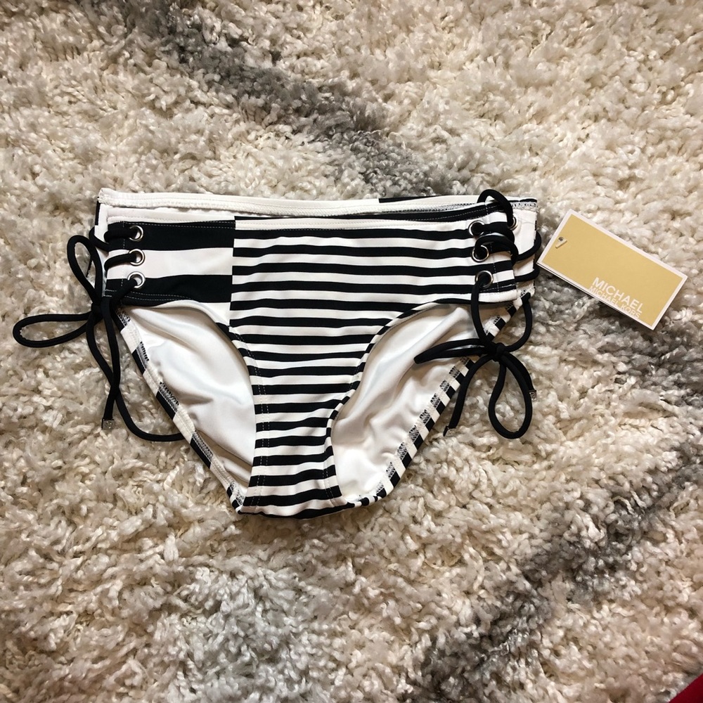 NWT Michael Kors high waisted bathing suit bottoms